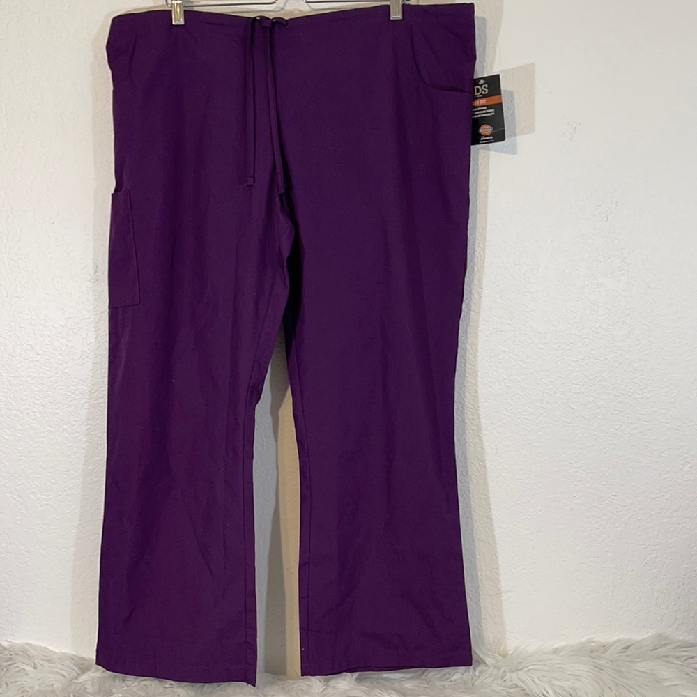 Dickies Every Day Scrubs Missy Fit Petite Drawstring Scrub Pant 3 Pocket NWT - Picture 2 of 11